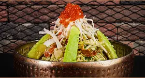 Crab Noodles Salad <span style="color: white"><br>10$</br></span></p>
