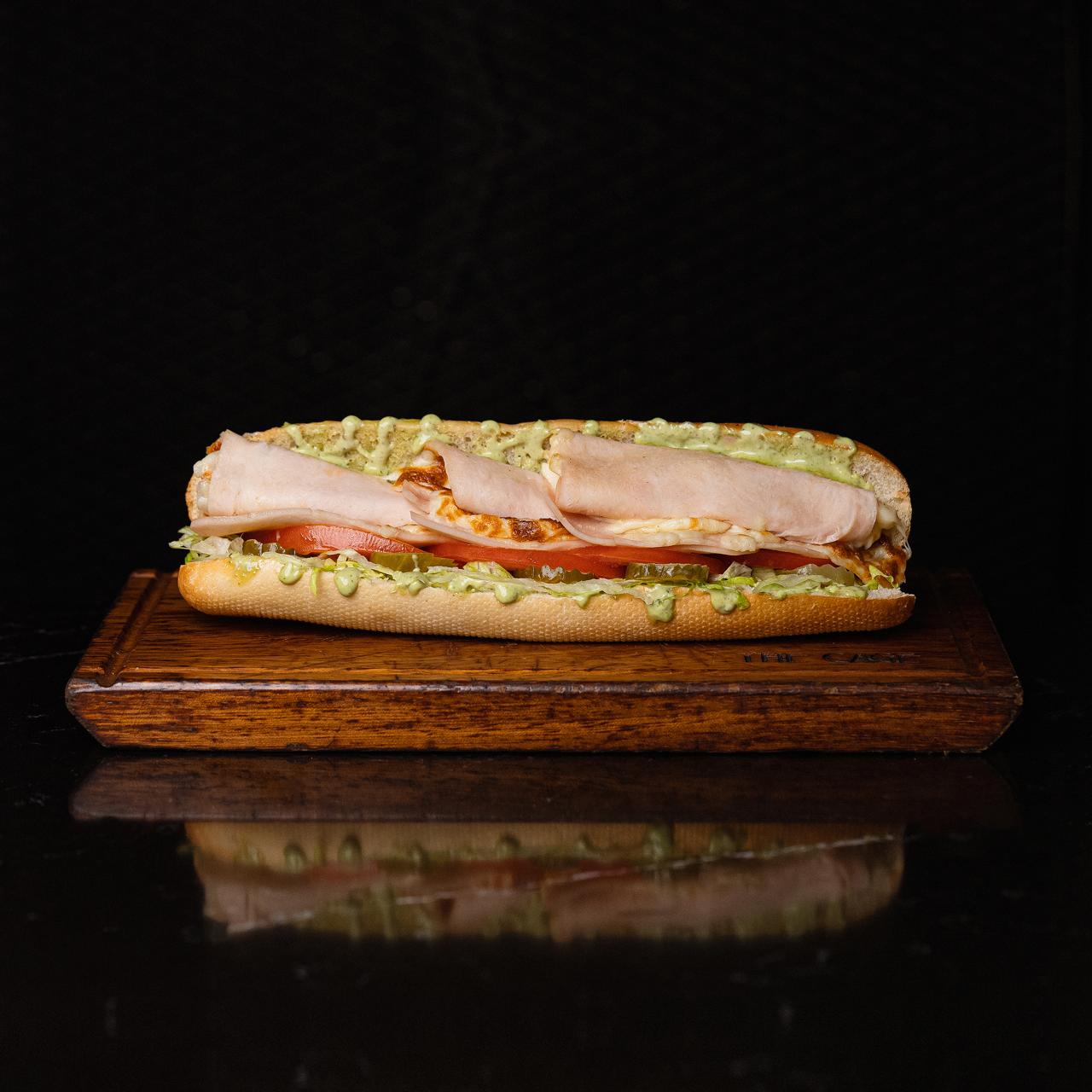 Turkey & Cheese <span style="color: white"><br>6$</br></span></p>